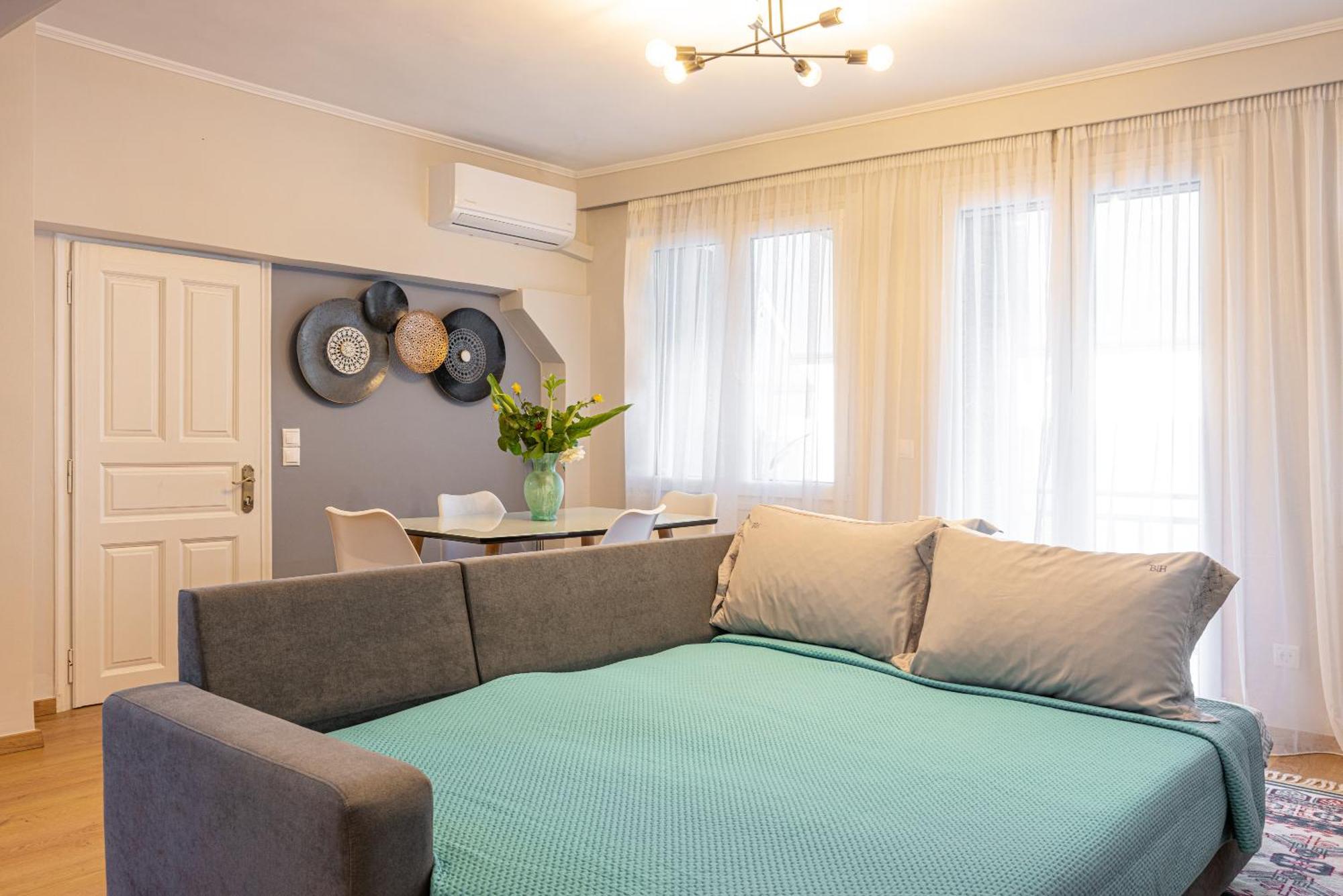 Pythagorio Blue Street Apartment With Balcony Luaran gambar